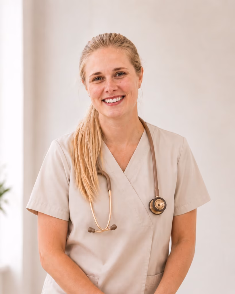 Unsere Ärztin begleitet Sie über den gesamten Prozess hinweg und steht Ihnen bei allen gesundheitlichen Fragen zur Verfügung.